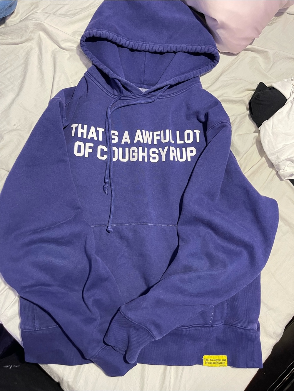 Purple Graphic Hoodie Sweatshirt - Unbranded